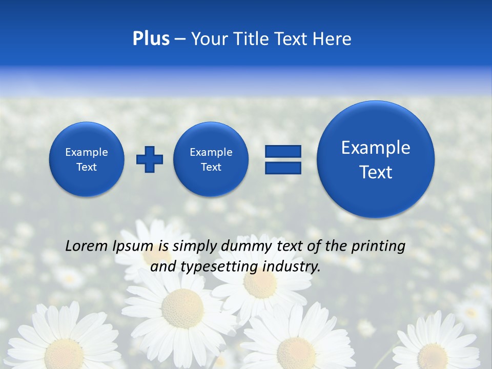 Field Floral Pasture PowerPoint Template