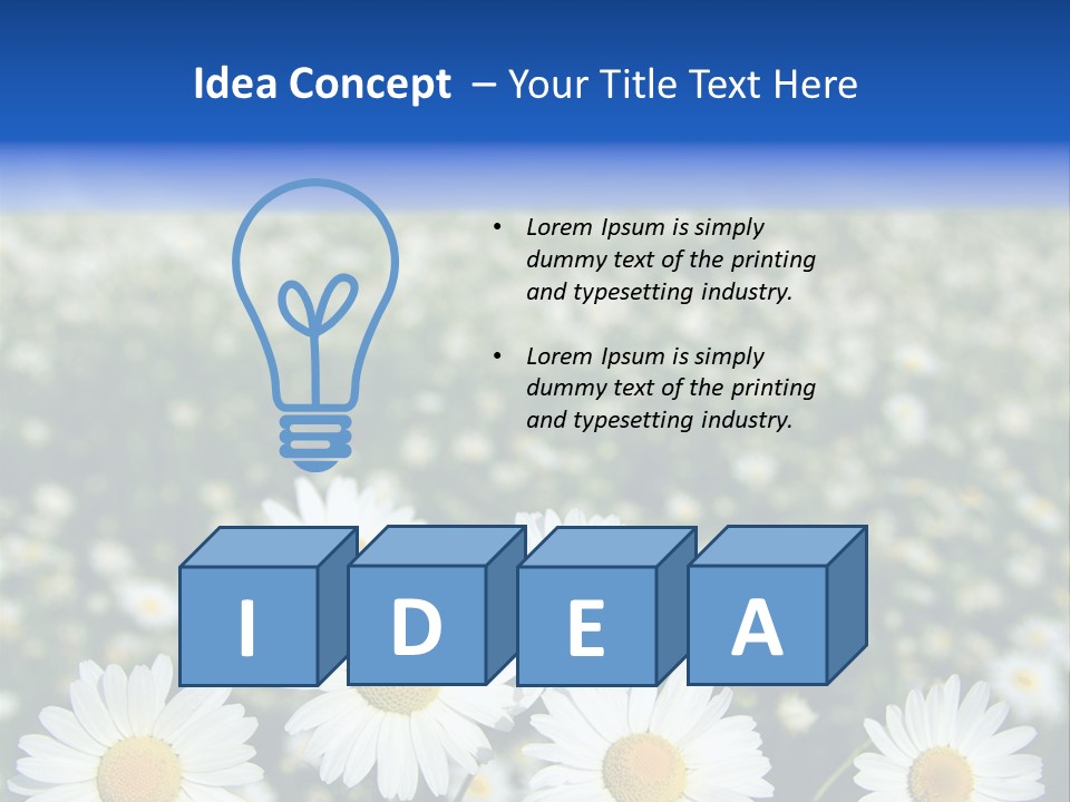 Field Floral Pasture PowerPoint Template