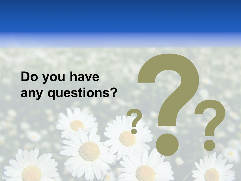 Field Floral Pasture PowerPoint Template