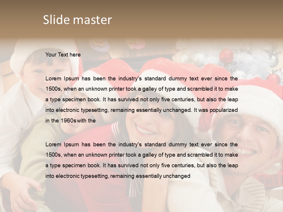 Expression Seasonal Christmas PowerPoint Template