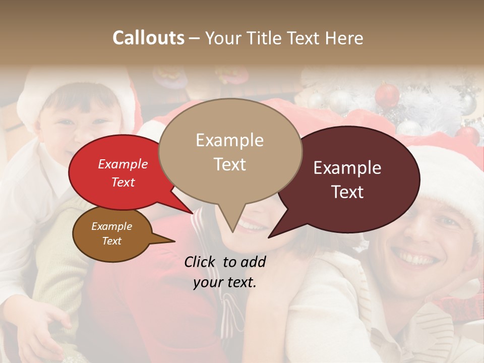 Expression Seasonal Christmas PowerPoint Template