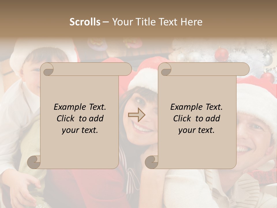 Expression Seasonal Christmas PowerPoint Template