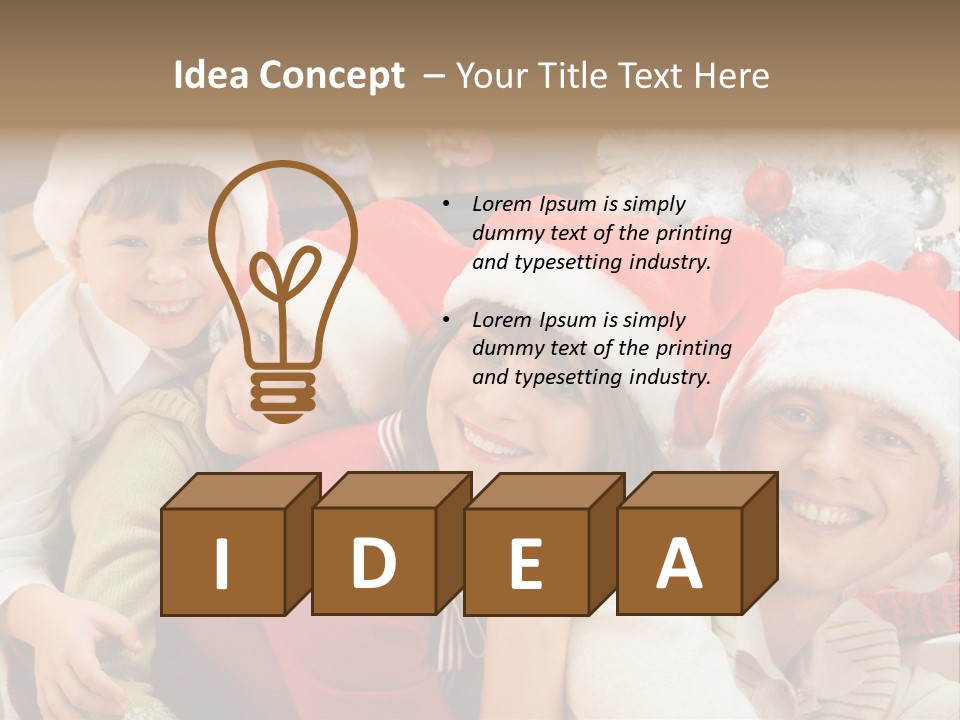 Expression Seasonal Christmas PowerPoint Template