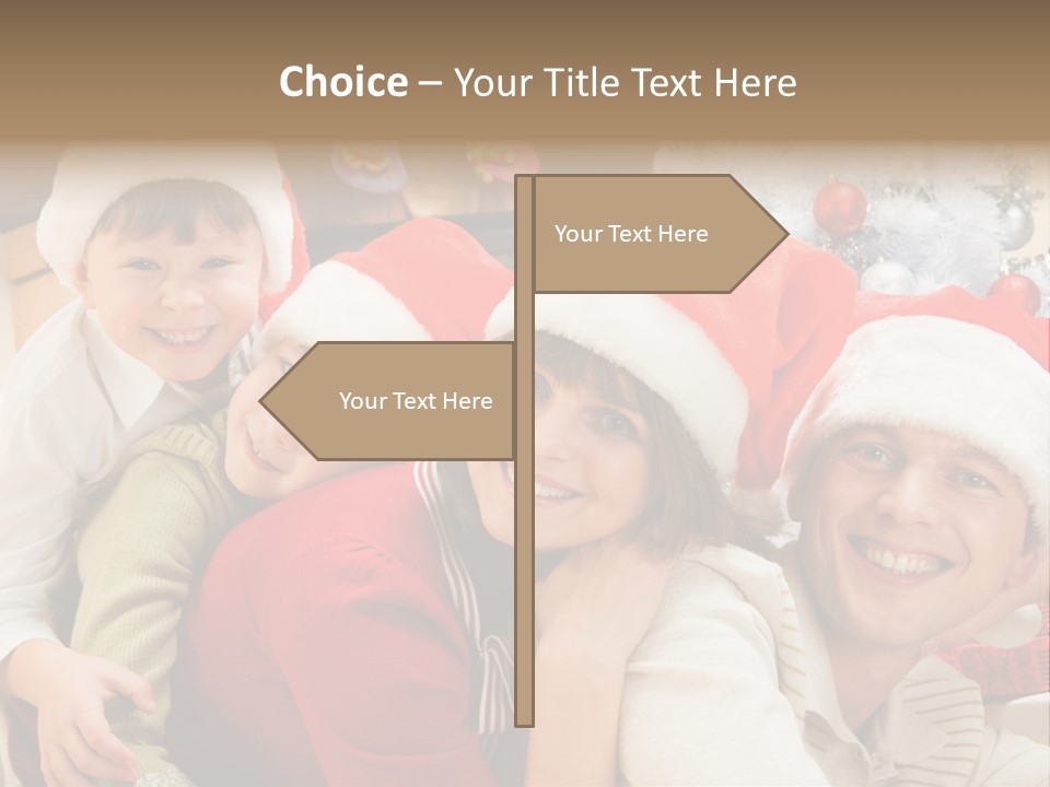 Expression Seasonal Christmas PowerPoint Template