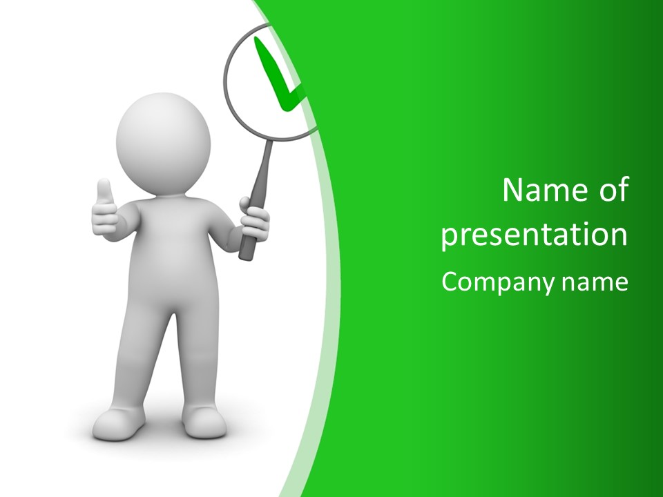 Pose Hint Figure PowerPoint Template