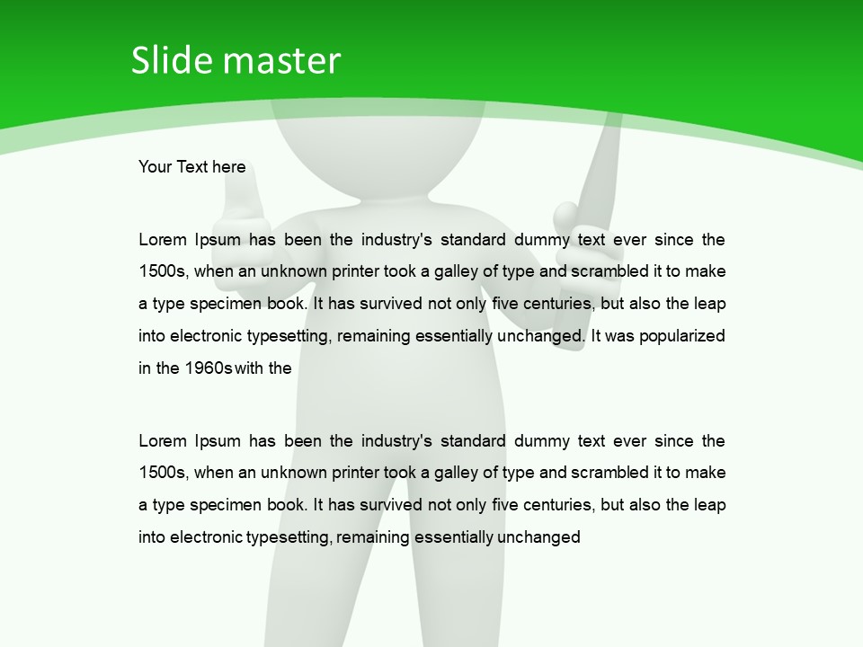 Pose Hint Figure PowerPoint Template