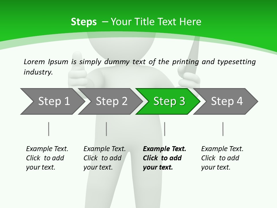 Pose Hint Figure PowerPoint Template