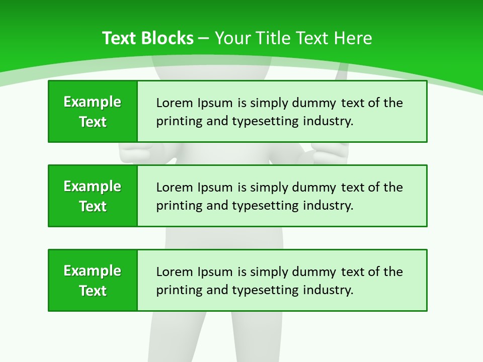 Pose Hint Figure PowerPoint Template
