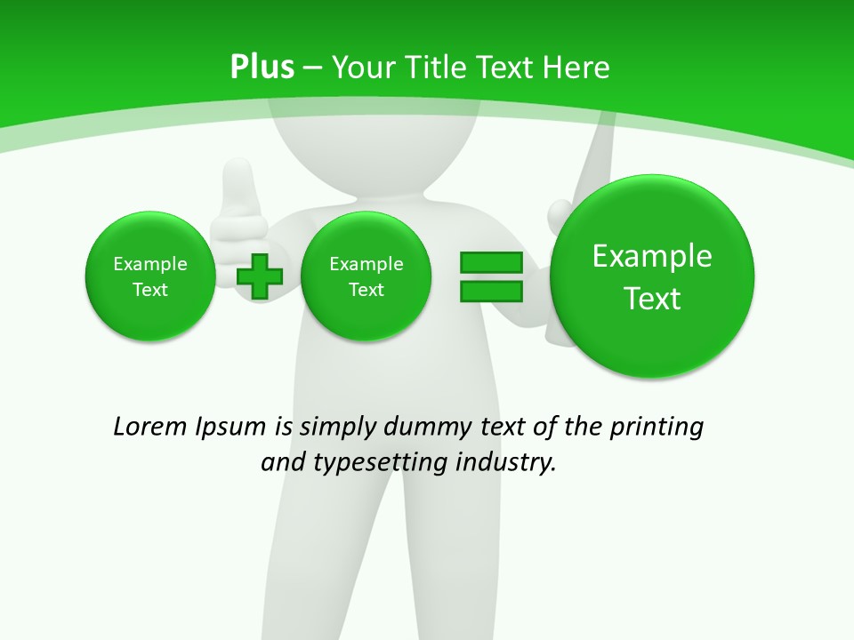 Pose Hint Figure PowerPoint Template