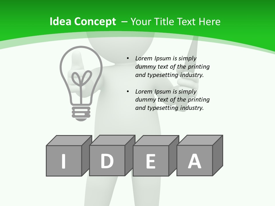 Pose Hint Figure PowerPoint Template