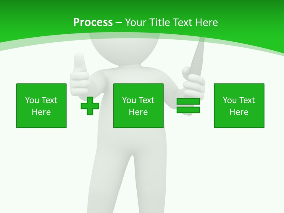 Pose Hint Figure PowerPoint Template