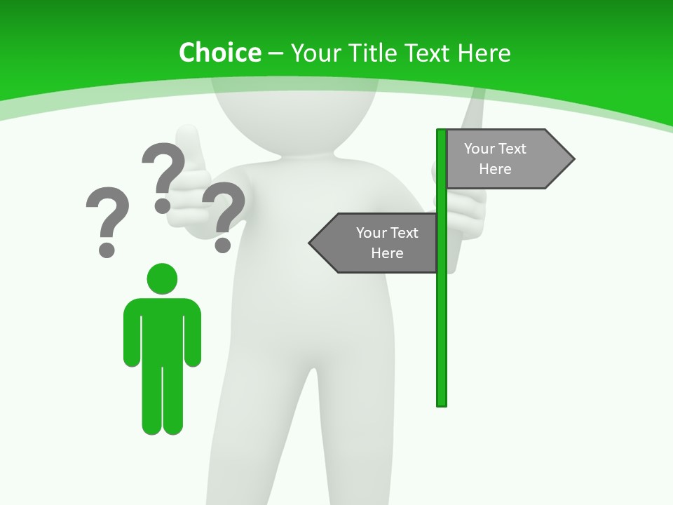 Pose Hint Figure PowerPoint Template