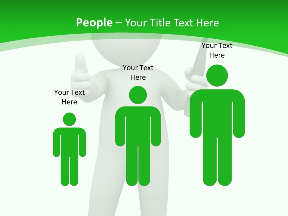 Pose Hint Figure PowerPoint Template