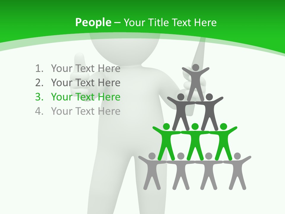 Pose Hint Figure PowerPoint Template