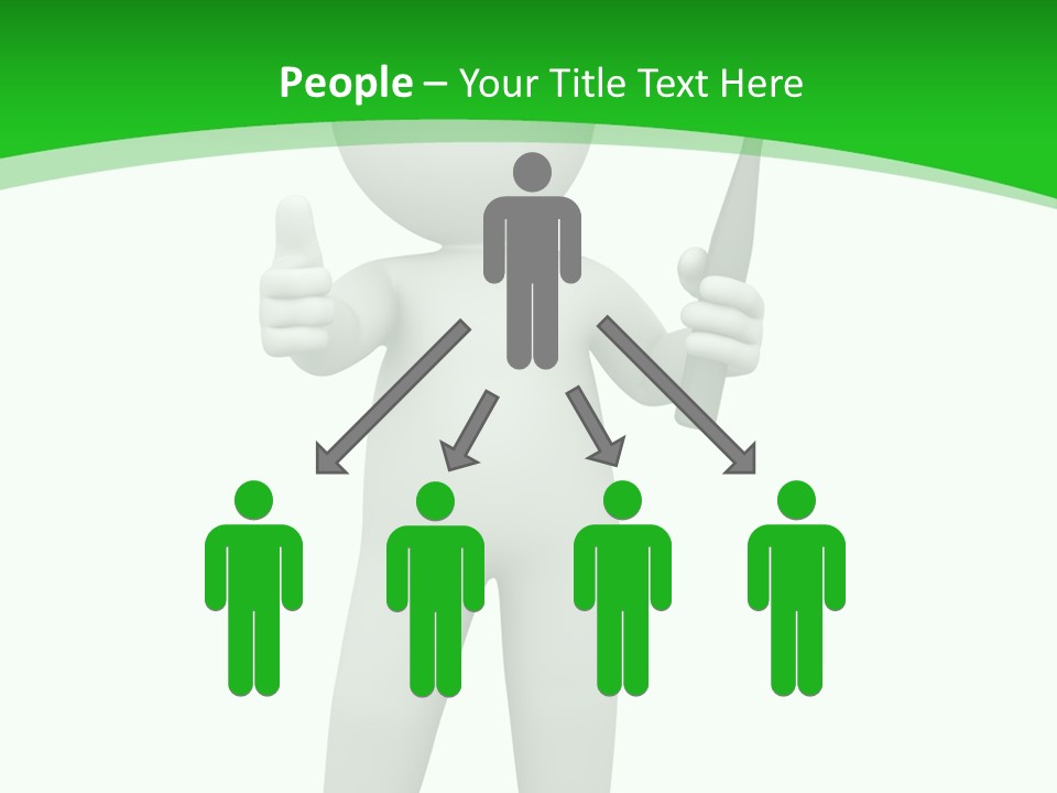 Pose Hint Figure PowerPoint Template