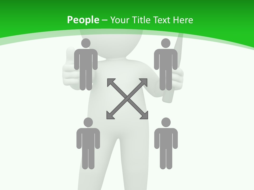 Pose Hint Figure PowerPoint Template