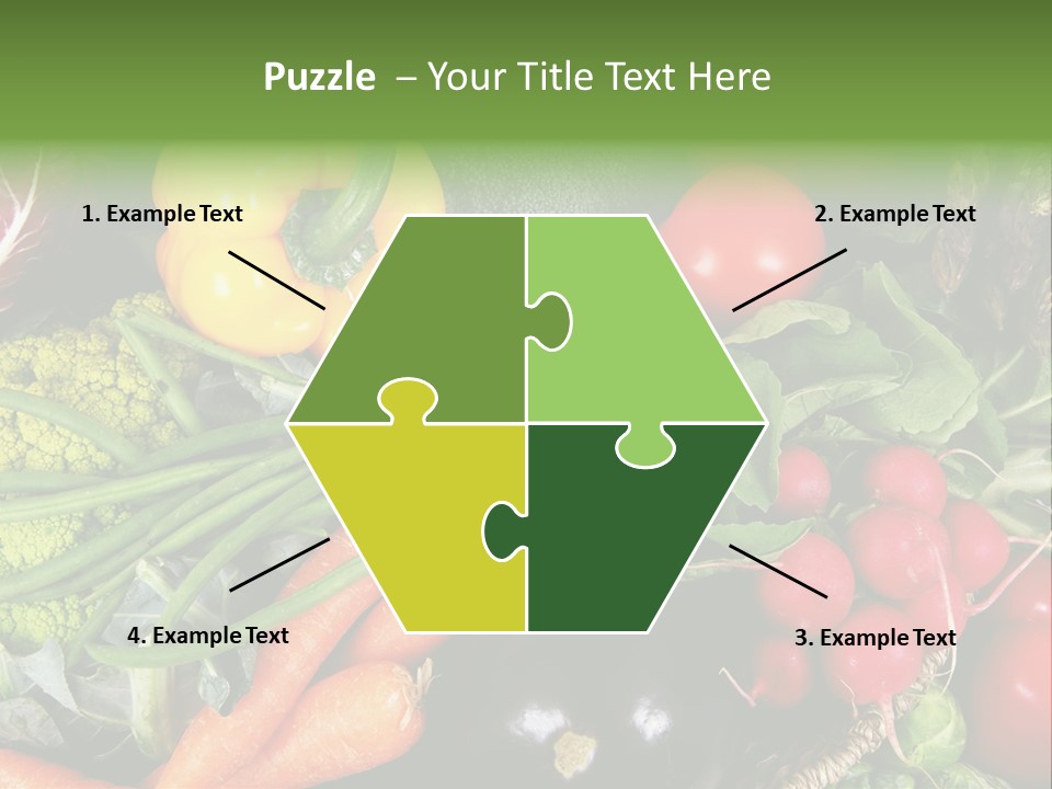 Spinach Radish Cuisine PowerPoint Template