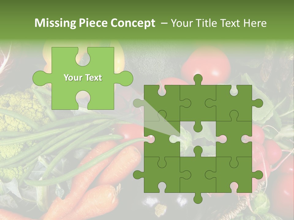 Spinach Radish Cuisine PowerPoint Template