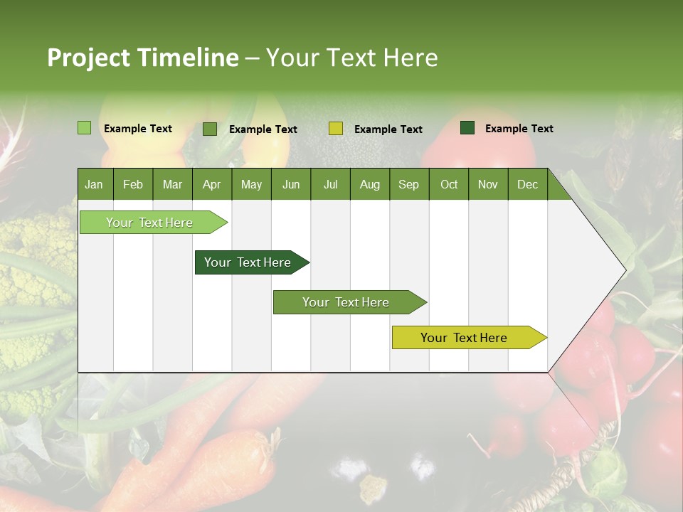 Spinach Radish Cuisine PowerPoint Template