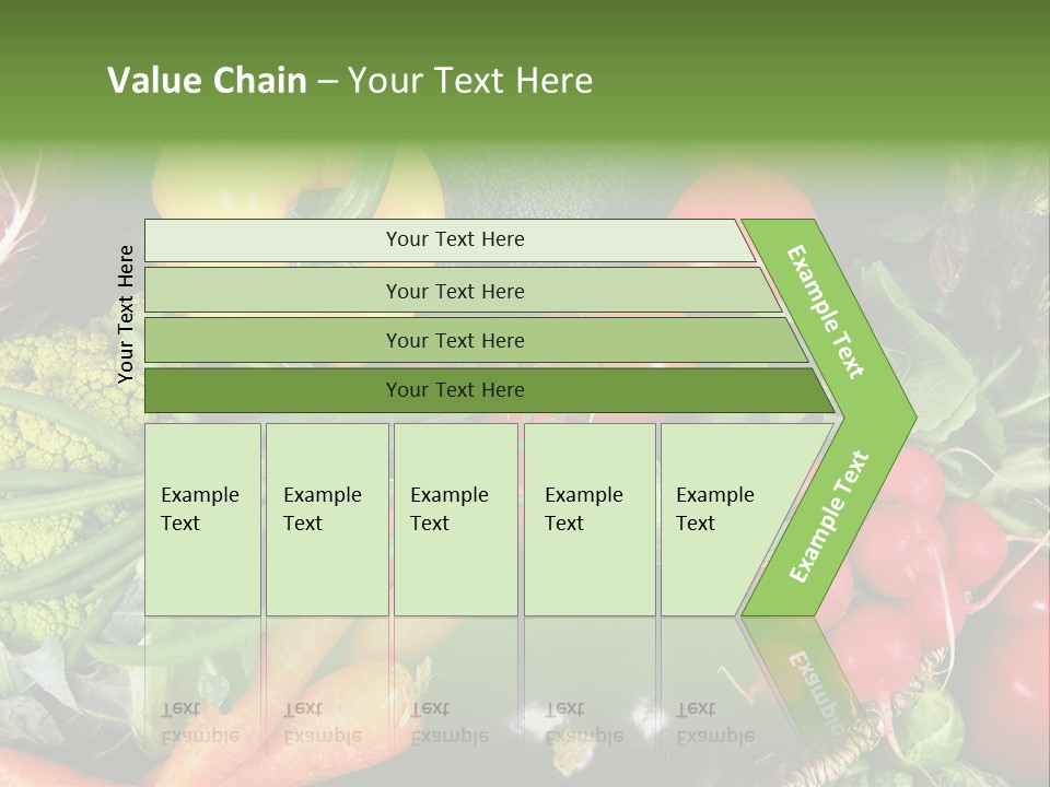 Spinach Radish Cuisine PowerPoint Template