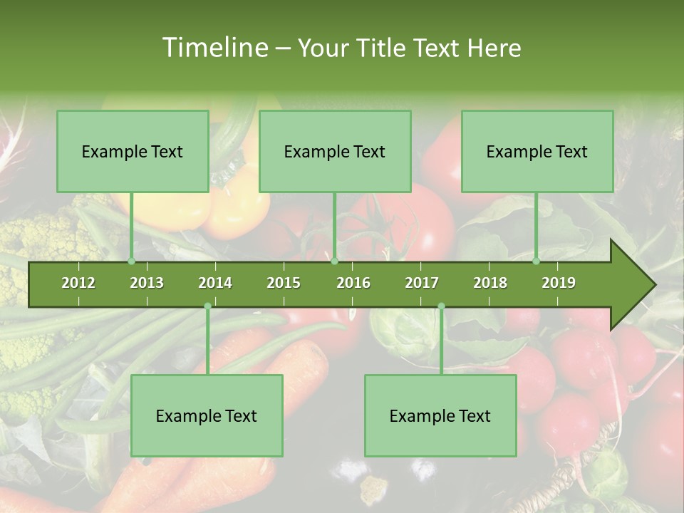 Spinach Radish Cuisine PowerPoint Template
