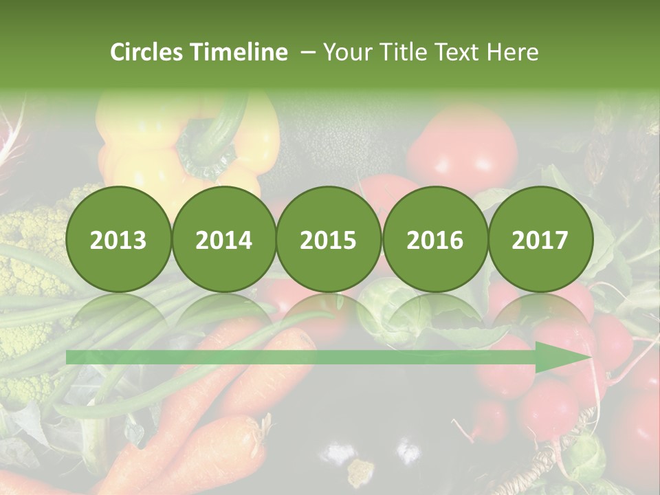 Spinach Radish Cuisine PowerPoint Template