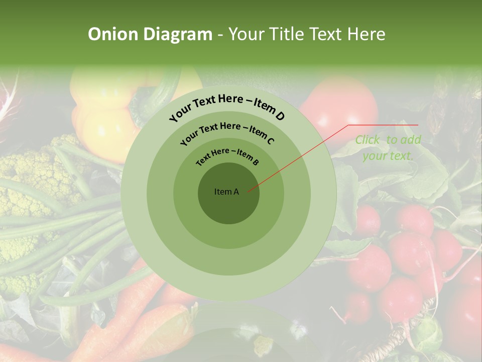 Spinach Radish Cuisine PowerPoint Template