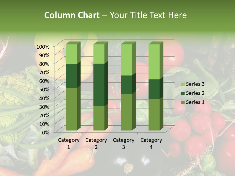 Spinach Radish Cuisine PowerPoint Template