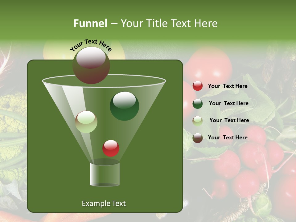 Spinach Radish Cuisine PowerPoint Template