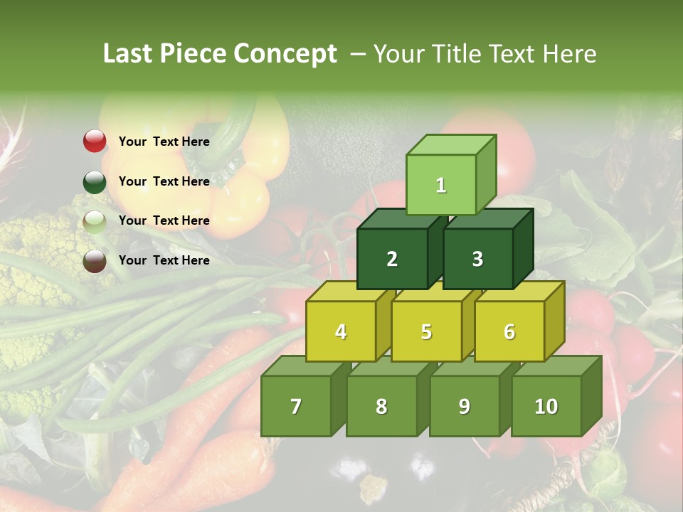 Spinach Radish Cuisine PowerPoint Template