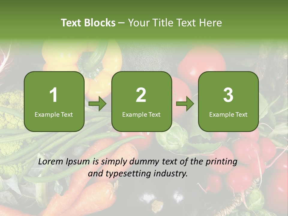 Spinach Radish Cuisine PowerPoint Template