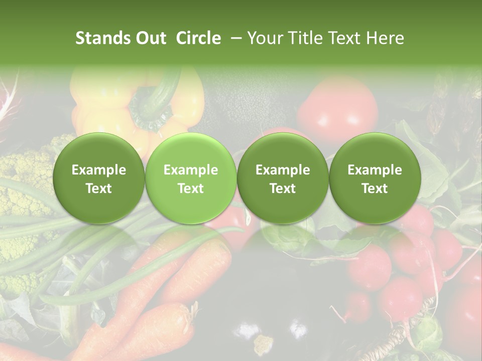 Spinach Radish Cuisine PowerPoint Template