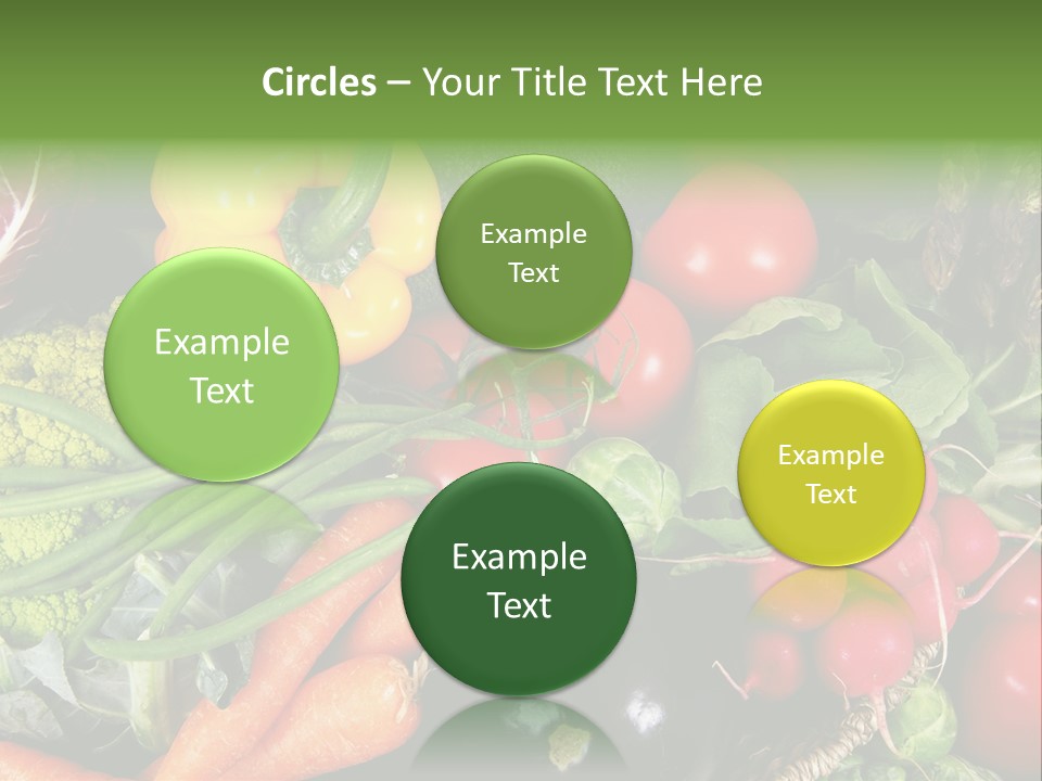 Spinach Radish Cuisine PowerPoint Template