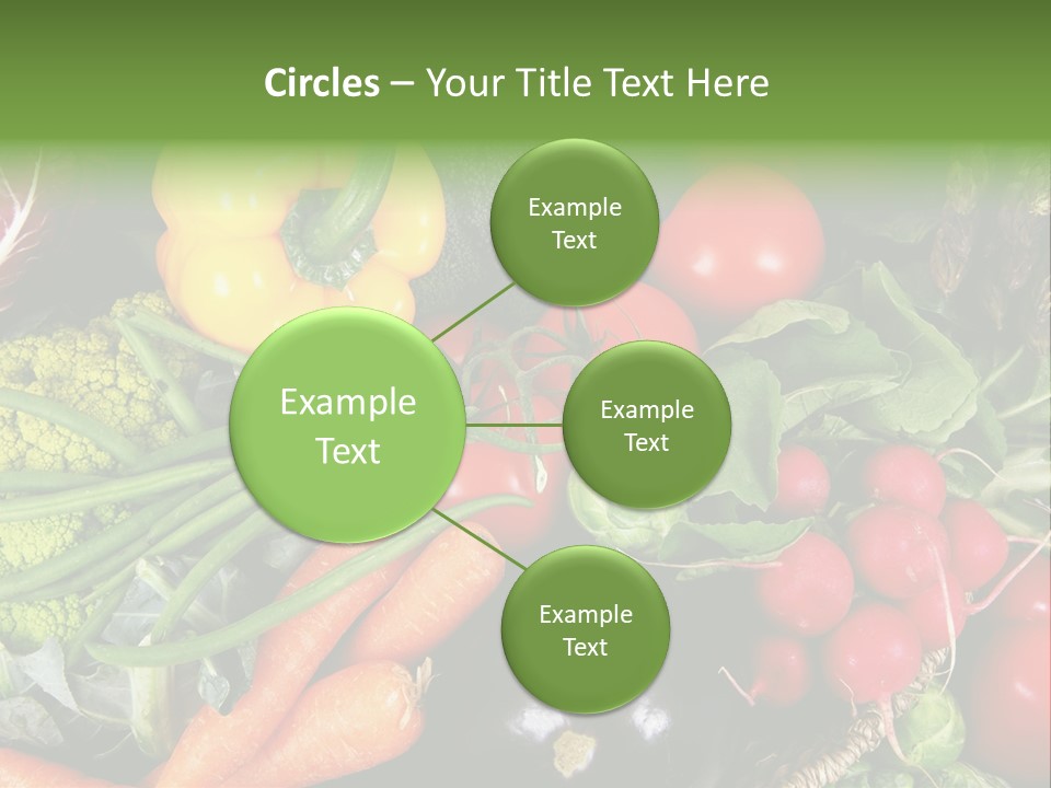 Spinach Radish Cuisine PowerPoint Template