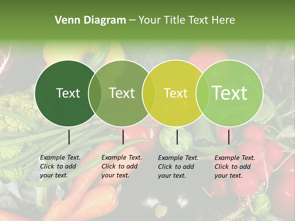 Spinach Radish Cuisine PowerPoint Template