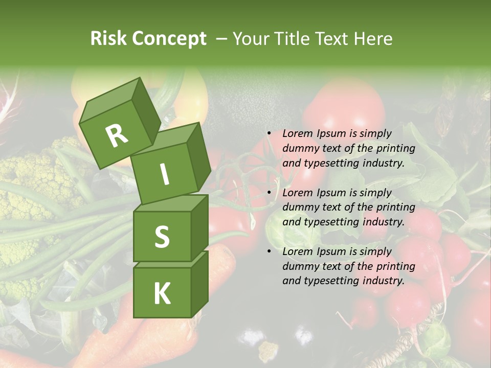 Spinach Radish Cuisine PowerPoint Template