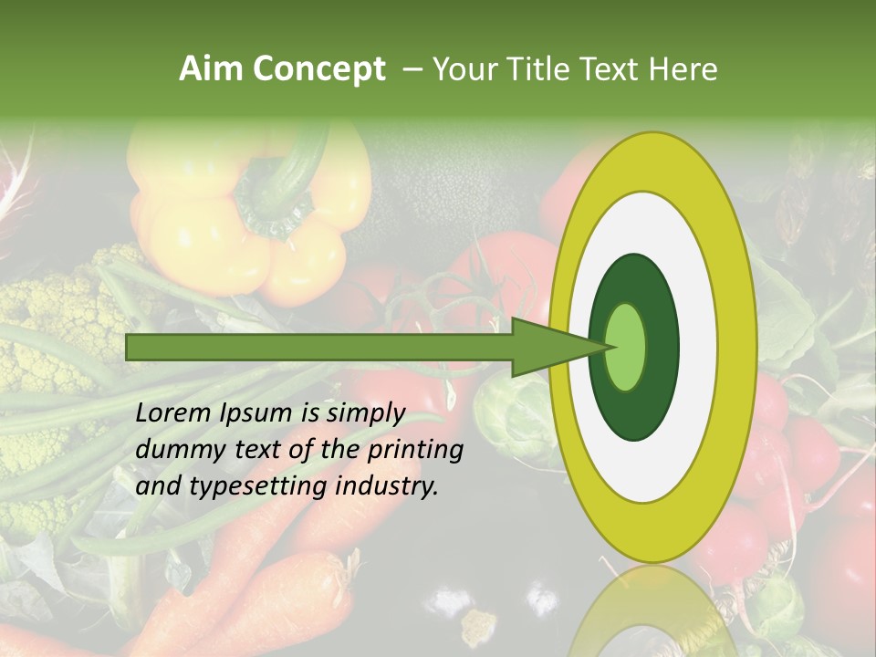 Spinach Radish Cuisine PowerPoint Template