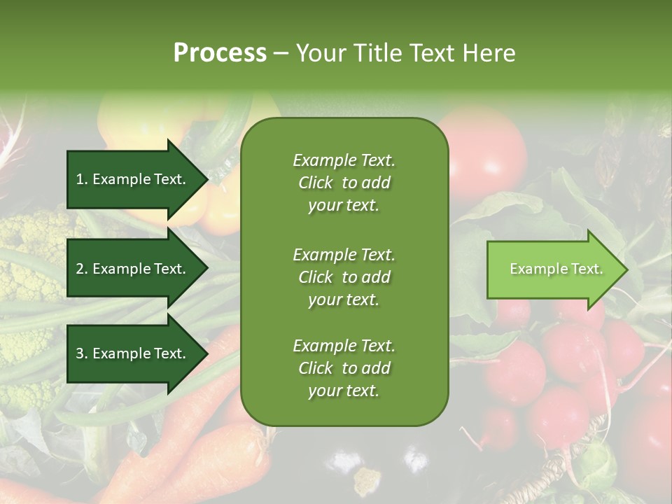 Spinach Radish Cuisine PowerPoint Template