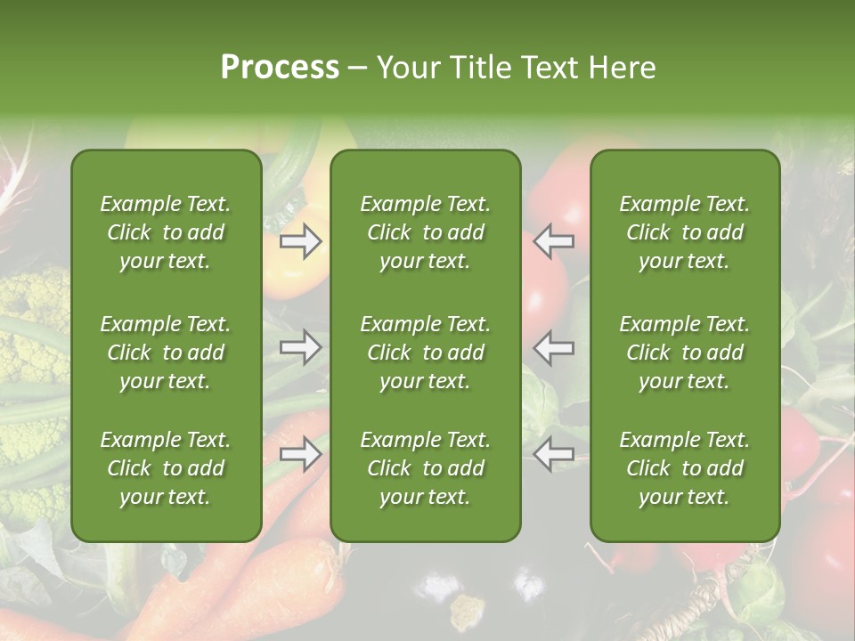 Spinach Radish Cuisine PowerPoint Template