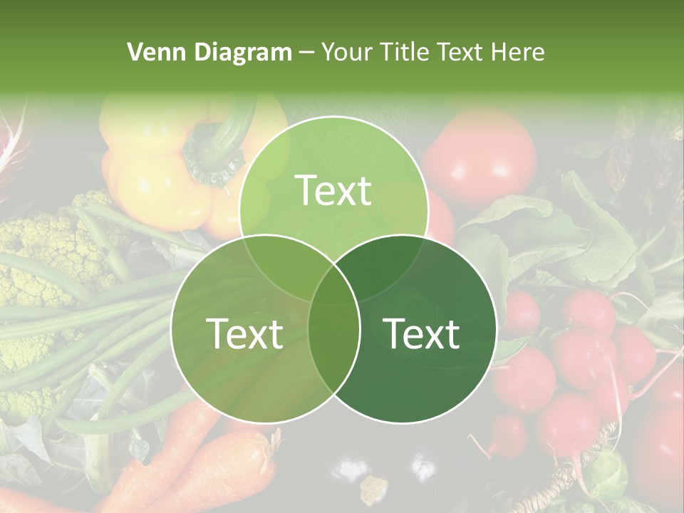 Spinach Radish Cuisine PowerPoint Template
