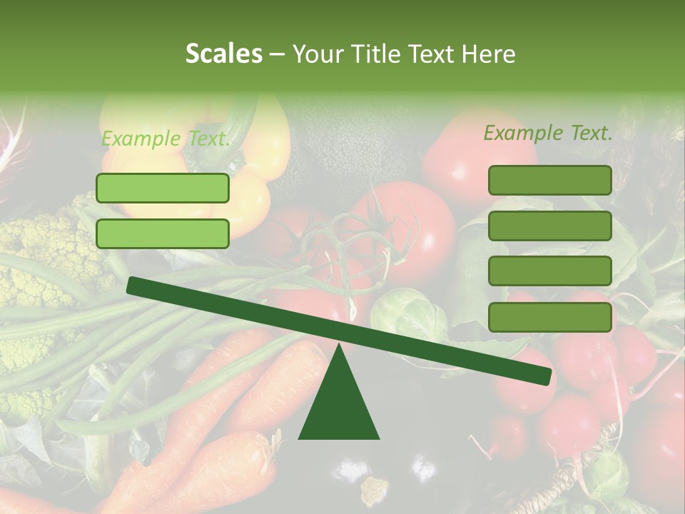 Spinach Radish Cuisine PowerPoint Template
