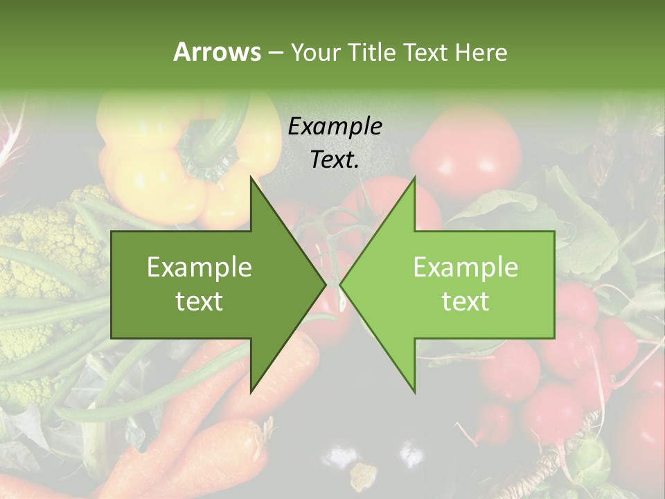 Spinach Radish Cuisine PowerPoint Template