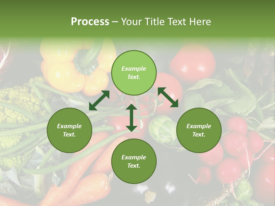 Spinach Radish Cuisine PowerPoint Template