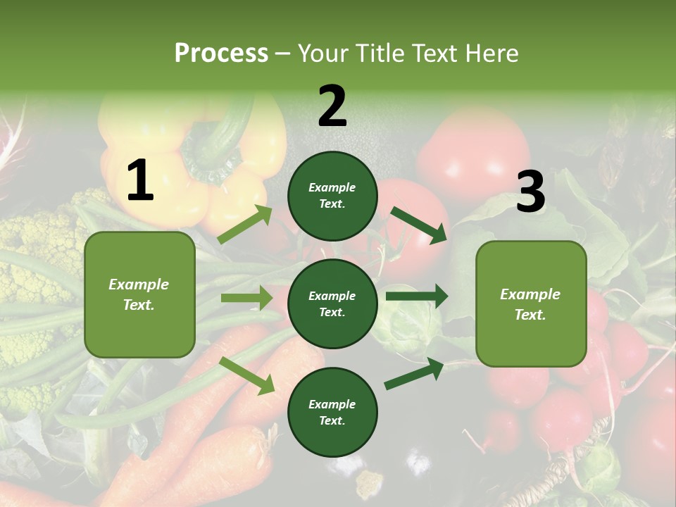 Spinach Radish Cuisine PowerPoint Template