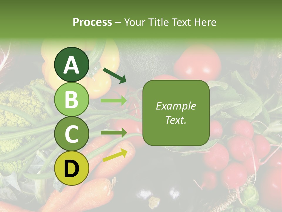 Spinach Radish Cuisine PowerPoint Template