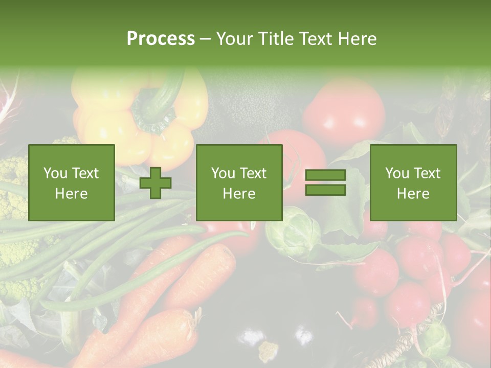 Spinach Radish Cuisine PowerPoint Template