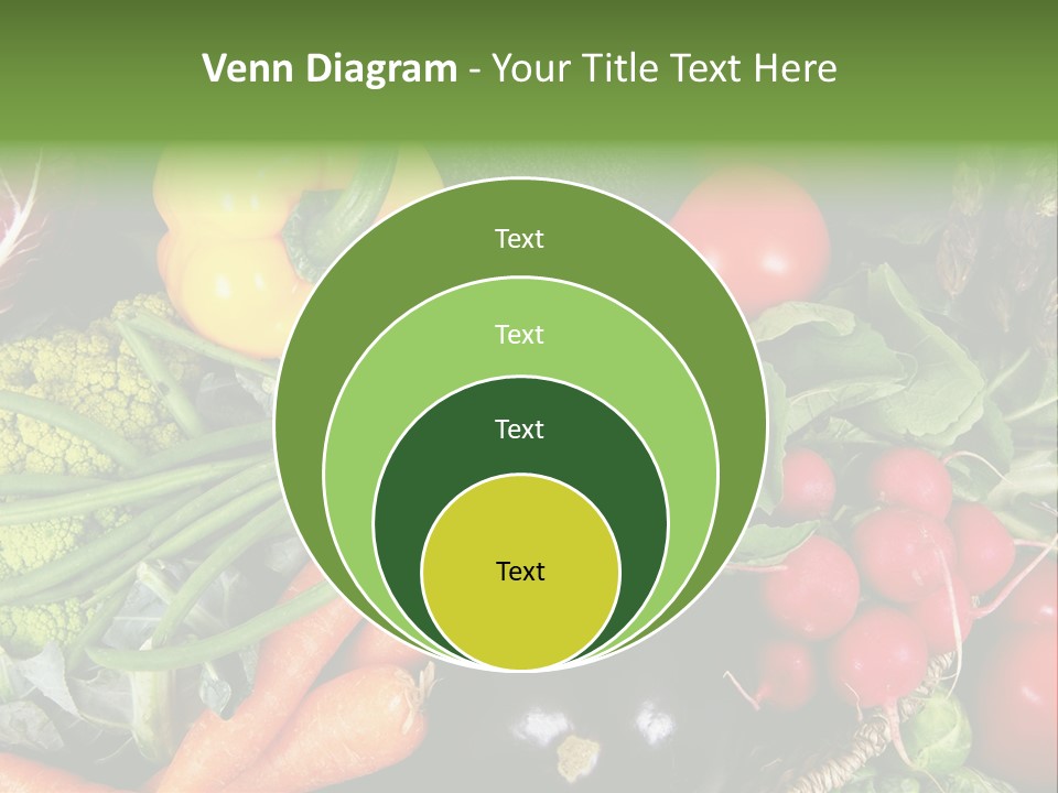Spinach Radish Cuisine PowerPoint Template