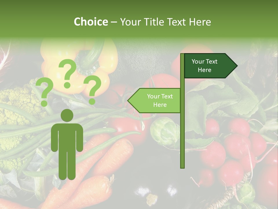 Spinach Radish Cuisine PowerPoint Template