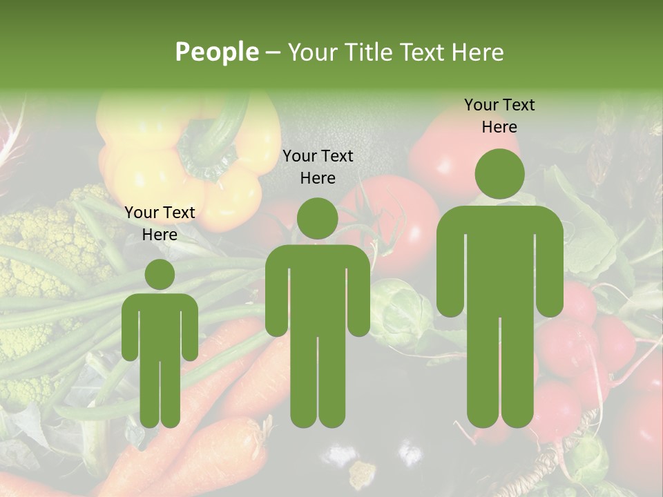 Spinach Radish Cuisine PowerPoint Template