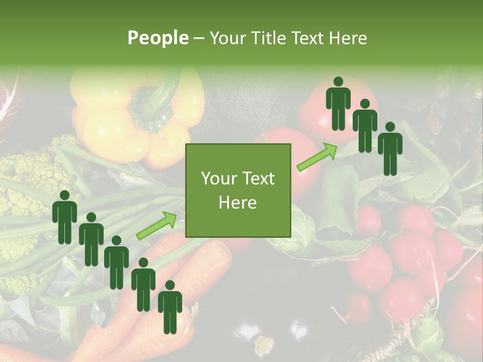 Spinach Radish Cuisine PowerPoint Template